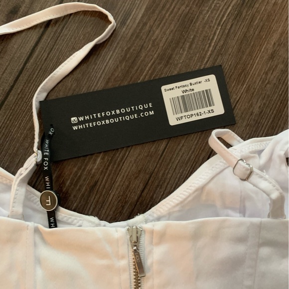 White Fox Boutique white corset top (bustier) - Picture 4 of 4
